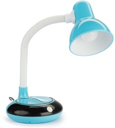 Lampka biurkowa niebieska E27 z włącznikiem