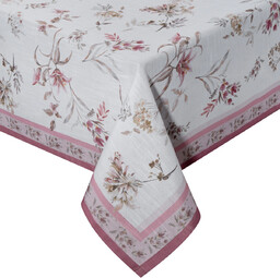 Obrus z drukowanym wzorem w kwiaty OKF-03