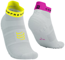 COMPRESSPORT Skarpety ProRacing Socks V4 RUN LOW White/Safe