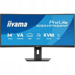 Monitor zakrzywiony 34" Iiyama XCB3497WQSNP-B1 Va 3440x1440 Uwqhd