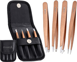 Zestaw do manicure pedicure pęsety pincety kosmetyczne