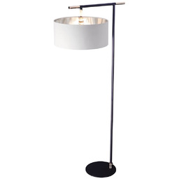 Lampa podłogowa Balance czarny / polerowany nikiel BALANCE-FL-BKPN