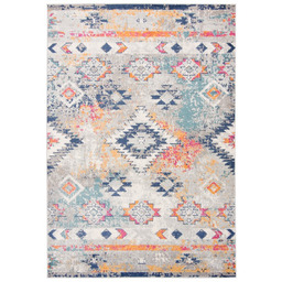 Dywan etno Denver Faa G003A white/dark blue