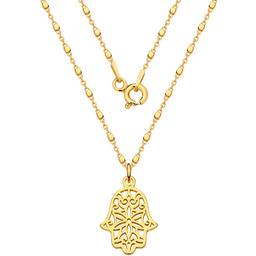 MYNESS Naszyjnik Hamsa Ręka Fatimy