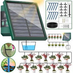 System Nawadniania Kropelkowego Solarny Ze Sterownikiem Automatyczny IP65