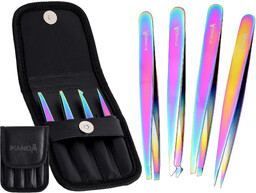 Zestaw do manicure pedicure pęsety pincety kosmetyczne