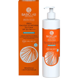 BasicLab, Wodoodporna emulsja ochronna do ciała SPF 50+