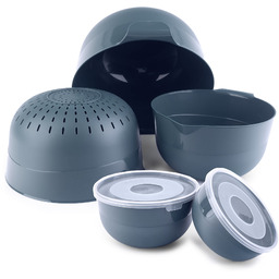 Zestaw misek Dogato 7 elementów ciemny popiel