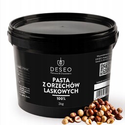 PASTA Z ORZECHÓW LASKOWYCH 100% DESEO 3KG