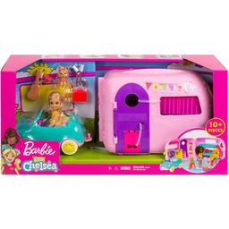 Lalka Barbie Chelsea Auto kabriolet FXG90