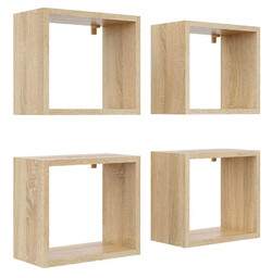 Elior Zestaw 4 półek kuchennych dąb sonoma R9-M68
