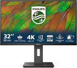 PHILIPS 32-calowy monitor 4K UHD ze stacją dokującą
