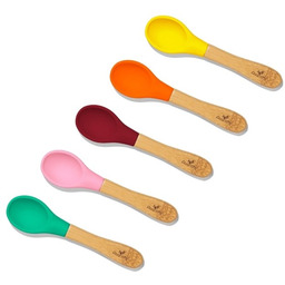 Avanchy Baby Zestaw Bambusowych Łyżeczek 6M+ 5Szt. Pink