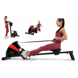 Wioślarz Magnetyczny Treningowy Składany Ergometr Trenażer Koło 9kg