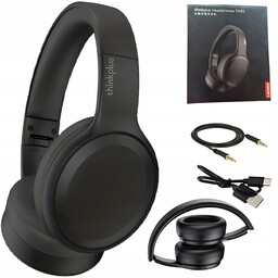 Słuchawki Bezprzewodowe Nauszne Lenovo TH30 Czarne 9h Bateria