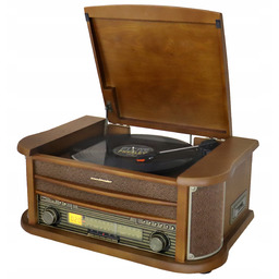 Gramofon Retro Soundmaster NR560 kaseta CD MP3 Usb