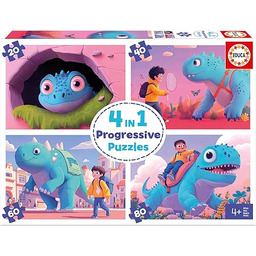 Educa - Zestaw 4 progresywnych puzzli dla dzieci
