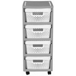 CURVER Regał Infinity 231556 Szaro-biały Czujnik dymu 40