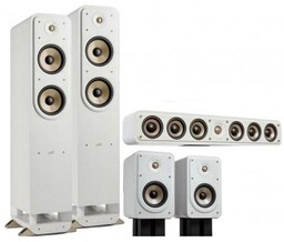 POLK AUDIO ES55 + ES35C + ES15 białe