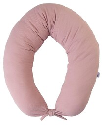 Babymatex Poduszka pozycjonująca Moon Muslin Muślinowa różowa pudrowa