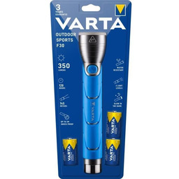 Latarka-VARTA-Outdoor Sports F30-350lm-Odporna na wstrząsy (2m)-IPX5-Głowica świetlówkowa-3 baterie