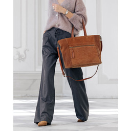 Torebka damska worek hobo bag skóra naturalna -