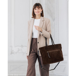 Torebka damska worek hobo bag skóra naturalna -