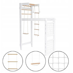 drabinka gimnastyczna Cherry Play biały-drewno