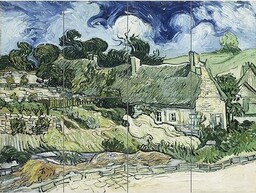 Artery8 Ogromny plakat Vincent Van Gogh domy wiejskie