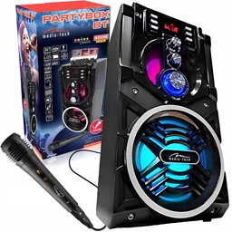 Głośnik Przenośny 850W Kolumna Bluetooth Karaoke Radio Fm