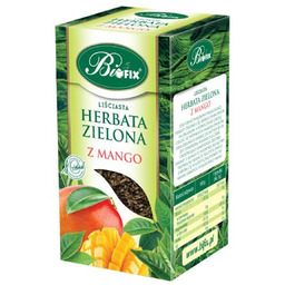 BiFix Herbata zielona liściasta z mango, 100g