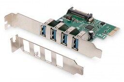 Digitus Karta rozszerzeń/Kontroler USB 3.0 PCI Express, 4xUSB