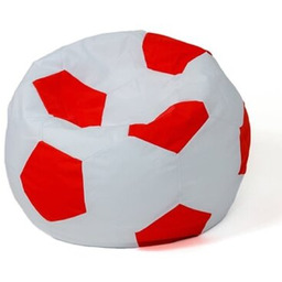 GO GIFT Pufa worek Piłka 4 XL Biało-czerwony