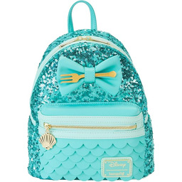 Loungefly Disney Mała Syrenka Cekiny Mini-plecak, wyłącznie