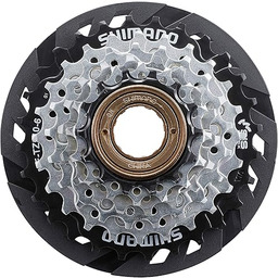SHIMANO TZ510 14-28 zębów Wolnobieg śrubowy Silver 6-biegowa