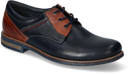 Pantofle Pan 890 Jeans/Brąz lico