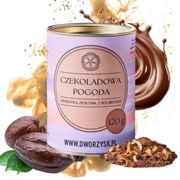 HERBATA ROOIBOS liściasta z kakaowcem Czekoladowa pogoda Dworzysk
