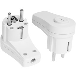 Wtyczka rozbieralna kątowa Uni-Schuko z wyłącznikiem i podświetleniem