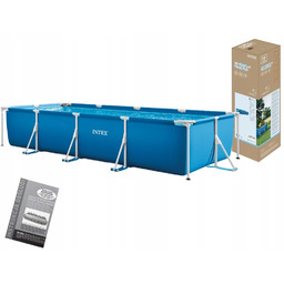 Basen Ogrodowy Prostokątny Stelażowy 220x150x60 Intex 28270 Model