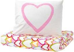 Pościel bawełniana 150x200 wielobarwna Vitaminer Hjärta