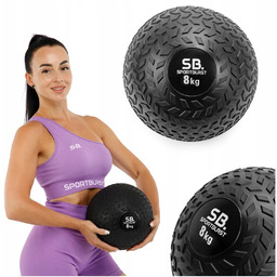Piłka lekarska 8kg piłka do ćwiczeń gumowa rehabilitacyjna