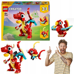 Czerwony Smok Lego Creator 3w1 31145 Zestaw Klocki