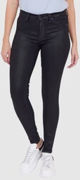 7 FOR ALL MANKIND Woskowane czarne jeansy
