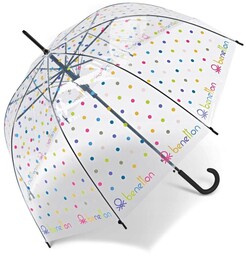Benetton Happy Rain 59025 LONG AC parasolka transparentna