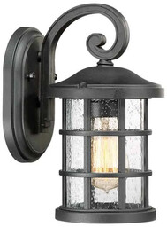 Latarnia naścienna Crusade czarna QZ-CRUSADE-S-BLK - Elstead
