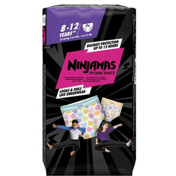 PAMPERS NINJAMAS Pieluchomajtki na noc dla dziewczynek 8-12