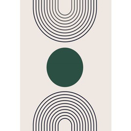 Dywan Madrid 160 x 230 cm geometryczny szaro-zielony