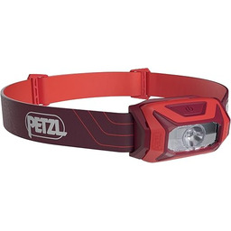 Petzl Uniseks Tikkina E060AA03 Latarka Czołowa, Czerwony, Rozmiar
