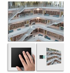 Plakat metalowy biblioteka M