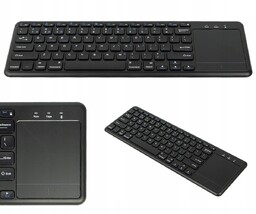 Klawiatura Bluetooth Z Touchpadem Na Baterie Membranowa Qwerty